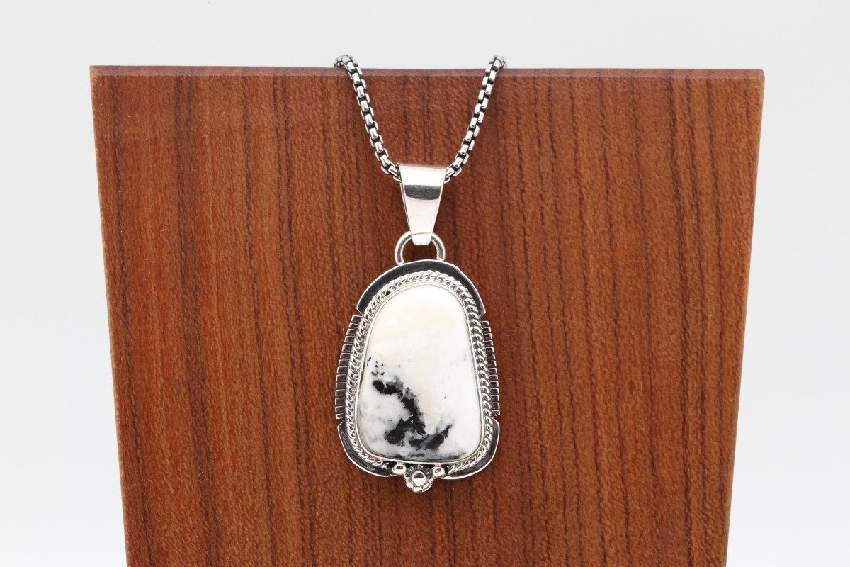 Navajo White Buffalo Pendant Native American Pendants Navajo Jewelry