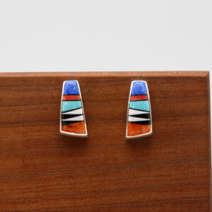 Navajo Multicolor Inlay Earrings