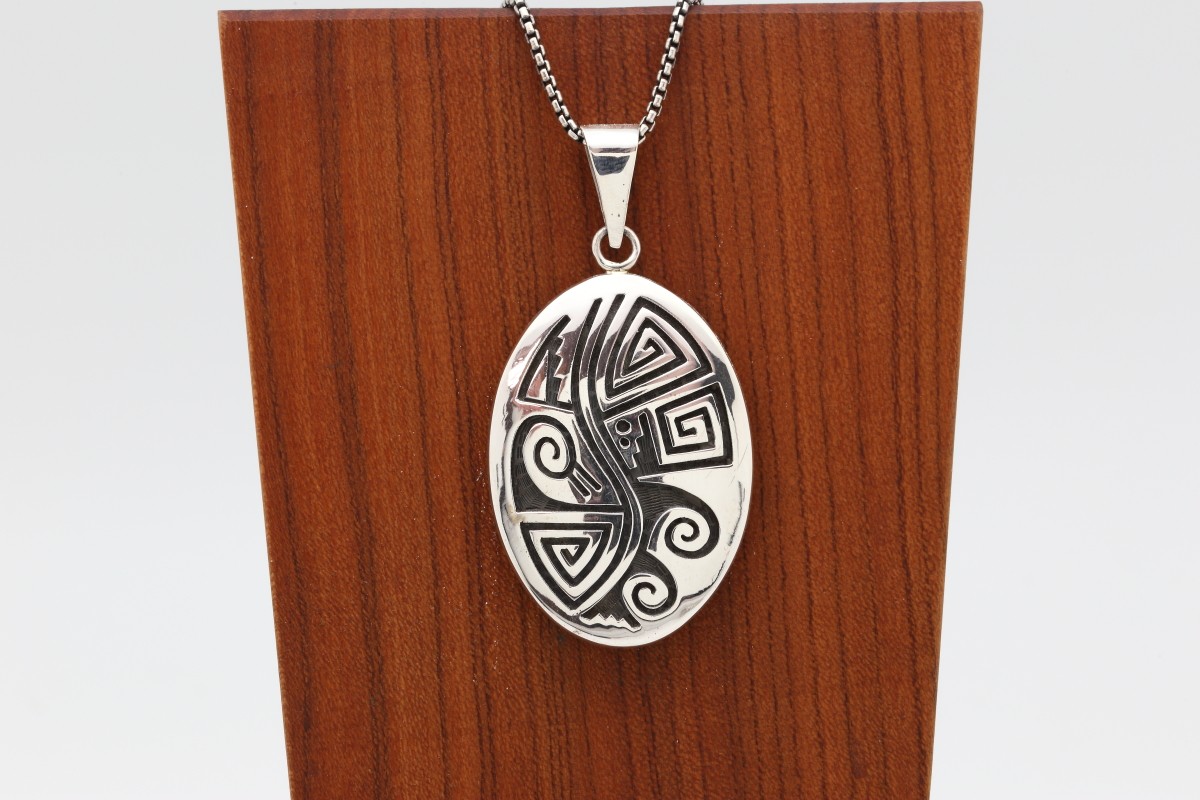 Hopi Double Sided Pendant - Hopi Jewelry, Native American Pendants