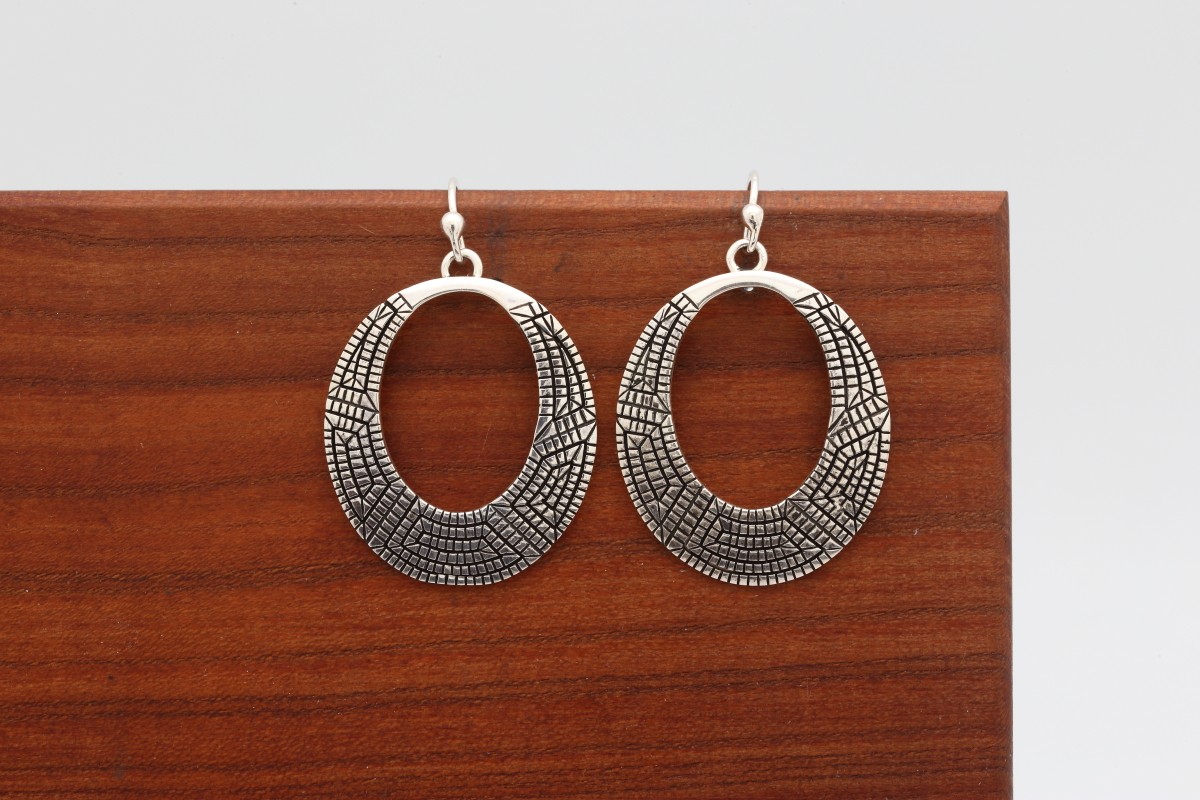 Navajo Sterling Silver Earrings - Native American Earrings, Navajo Jewelry