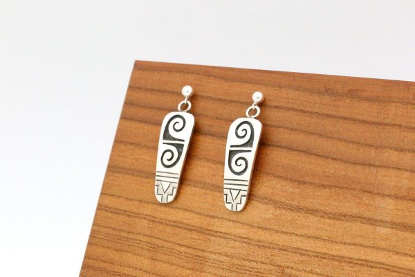 Hopi Water Pattern Earrings