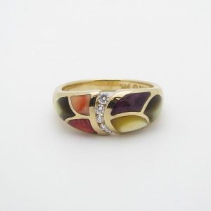 Kabana 14k Gold Multistone Diamond Ring