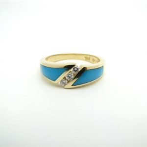 Kabana 14k Gold Sleeping Beauty Turquoise Ring