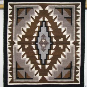 Navajo Two Grey Hills Rug by Marie Nathaniel