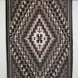 Navajo Two Grey Hills Rug by Risa White