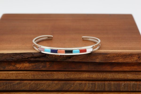 Zuni Multicolor Inlay Bracelet