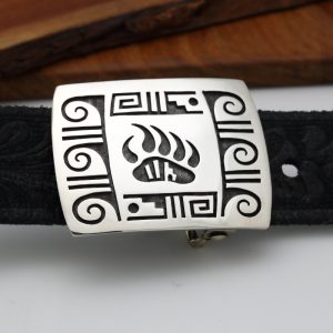 Hopi Bear Claw Belt Buckle