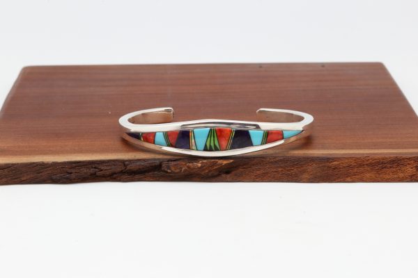 Navajo Multi Color Inlay Bracelet