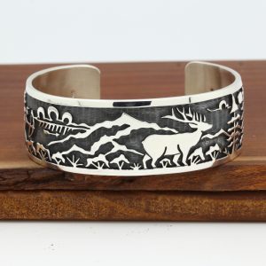 Hopi Elk Hunting Scene Bracelet